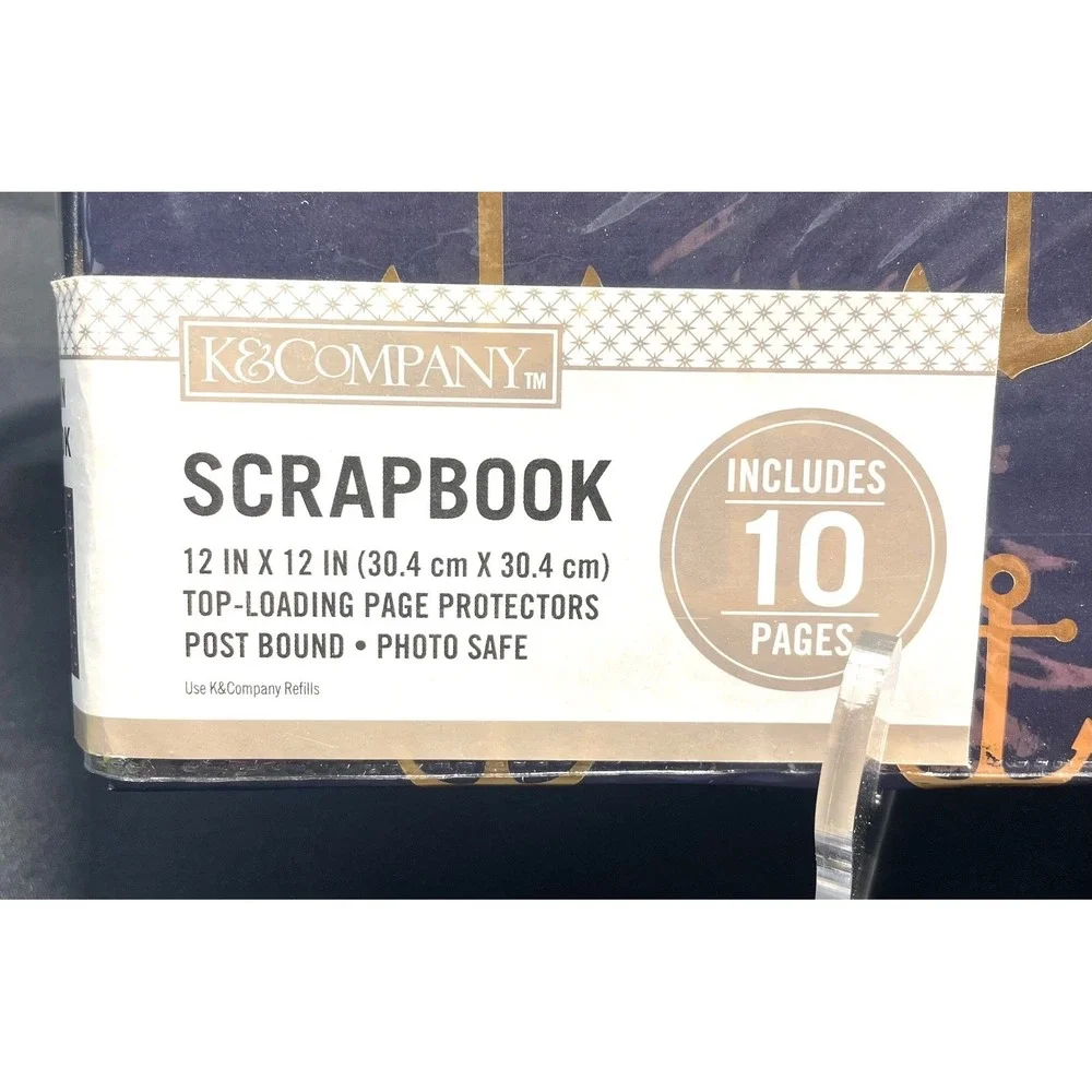 K & Company 12 x 12 Scrapbook 3 Album Lot Pirate Anchors Leather + more NEW
